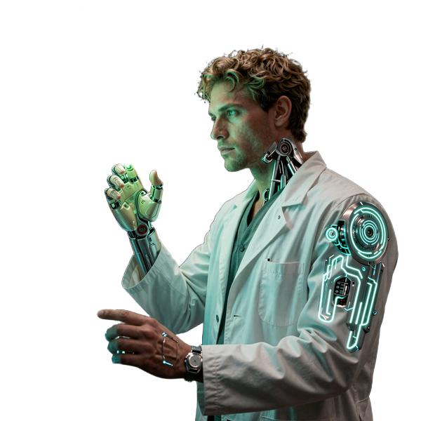 Zeus Gott mit Neon-Blitzen trifft Professor im CasinoLab Online Casino Labor